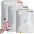 Vacbird Vacuum Seal Bags for Clothing with Rechargeable Cordless Pump, 24 Pack Vacuum Storage Bags, Compression Packing for Clothes Bedding Blanket Pillows Comforters by VACBIRD