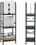 3-Tier Expandable Towel Racks for Bathroom, Narrow Towel Rack by Jautokerdar