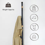 Gewudraw 3-in-1 Freestanding Coat Rack Stand with Shoe Bench for Entryway - Image 5