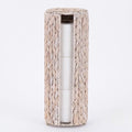 PINXIURY Water Hyacinth Paper Roll Holder, Wicker Toilet Paper Holder Stand for Bathroom, Toilet Roll Holder Stand for Bathroom and Under Sink, 3 Rolls of Toilet Paper Storage, Whitewash by PINXIURY