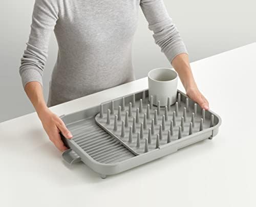 Joseph Joseph Duo Expandable Dish Drying Rack, Gray, 2-Tier - Image 4