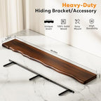 Organic Wavy Edge Floating Shelves,Hidden Brackets,1 Pack 48 in - Image 3