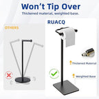 RUACQ Bathroom Toilet Paper Holder Stand, Oil Rubbed Bronze - Image 4