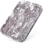 Karibiber Luxury Marble Vanity Tray, Bathroom Tray Countertop, Calacatta Marble/Stone, Home Decorative Dresser Organizer, Storage for Kitchen Sink, Perfume Jewelry Holder(Purple&White) - Image 3