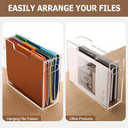 Acrylic File Folder Organizer, Letter Size Hanging File Organizer - Image 6
