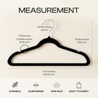 Utopia Home Velvet Hangers, Black, 100 Pack - Image 3