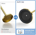 RUMOSE Toilet Paper Holder Stand for Floor Free Standing, Gold - Image 4