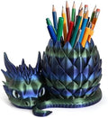 3D Printed Dragon Pencil Holder for Desk, Removable Dragon Egg Pen Holder, Cute Pencil Cup Desk Organizer for Pens, Pencils, Paper Clips, Makeup Brushes, Fantasy Desk Decor Gift for Kids by LehuoMaker3DPrintedStudio