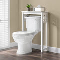 Alaterre Derby Over the Toilet Storage Shelf, White, 27”W x 8”D x 37”H by AlaterreFurniture