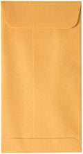 JAM PAPER #7 Coin Business Envelopes with Peel and Seal Closure - 3 1/2 x 6 1/2 - Brown Kraft Manila - Bulk 500/Carton by JAMPaper