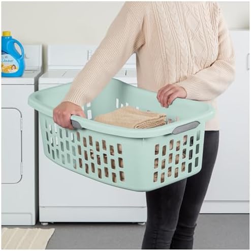 Sterilite HipHold Laundry Basket, Plastic Rectangle Clothes Hamper, 24-Pack - Image 4