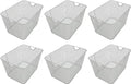 YBM HOME Kitchen Pantry Organizer Wire Basket for Shelves, Cabinets, Pantry, Countertop, Mesh Open Storage Bin Metal Basket for Organizing Food Supplies 15 x 12 x 11.5, Pack of 6 by YBMHome