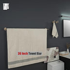 JQK Champagne Bronze Bath Towel Bar, 39 Inch 304 Stainless Steel Thicken 1mm Towel Rack Bathroom, Towel Holder Wall Mount, Useable Length 36 Inch, TB110L36-CB - Image 5