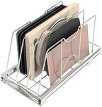 Pull Out Cookie Sheet Organizer, 10" W x 22" D x 11" H, Chrome by STORKING