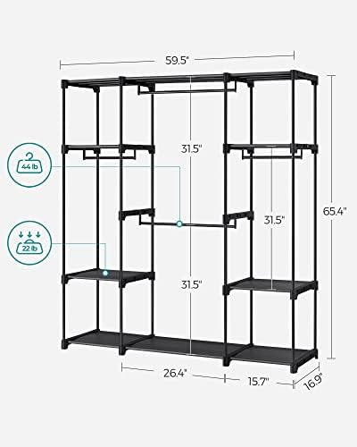 SONGMICS Portable Closet, Freestanding Closet Organizer, Clothes Rack - Image 5
