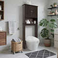 Over Toilet Storage Cabinet with Barn Door & Adjustable Shelves by GROZING