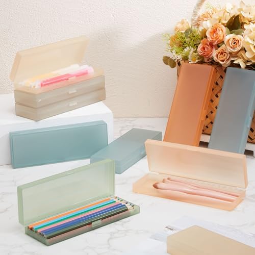 Fainne 24 Plastic Pencil Case Bulk, Single Layer, Morandi Colors, S - Image 4
