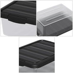 14-Qt Clear Latching Storage Boxes, 2-Pack Storage Bins - Image 3