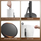 theaoo Heavy-Duty Paper Towel Holder with Tension Arm, Countertop(1, Black) - Image 6