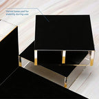 Acrylic Desk Organizer 4-Piece Desk Kit + Free Complimentary Acrylic Ruler, Desktop Organization for Office or Home (Gold) - Image 4