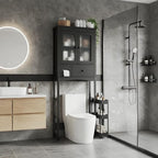Garvee Over-The-Toilet Storage Rack, Vintage Bathroom Organizer - Image 6