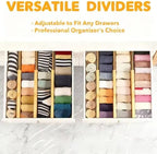 Bamboo Drawer Dividers – Adjustable Expandable Drawer Organizer, 6-Pack Bamboo Separators for Kitchen, Dresser, Clothes, Utensils & Home Organization - Image 3