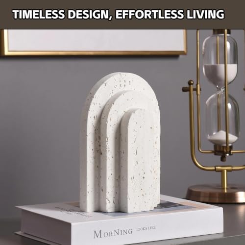 Decorative Bookends for Shelves, Heavy Duty Resin Book Stoppers for Books - Image 6