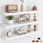 30" x 6.7" Wall Shelf, Rustic Wood Floating Shelf for Home Decor & Storage by Dreamland