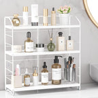 Bathroom Counter Organizer, Makeup Organizer Countertop Rack, 3 Tier, White by MAYZOLOP