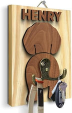 Personalized Dog Leash Holder, Custom Dog Butt Harness Wall Hanger Organizer with Name, Hooks for Leashes, Keys, Collars, Funny Leash Rack Wall Mount for Entryway, Gift for Pet Lovers, Home Décor by VINARTSVN