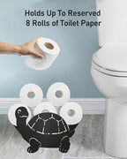 Turtle Toilet Paper Holder Stand, Decorative Toilet Paper Storage - Image 2