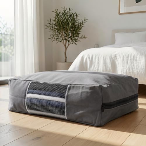 6 Pcs Cotton Canvas Sweater Storage Bag, 20"x14"x5" Closet Organizer Bag - Image 7