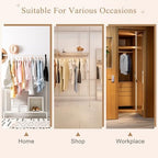 ZENY Wooden Hangers 50 Pack, Solid Wood Hanger with Non Slip Pant Bar - Image 4