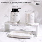 BosilunLife Ceramic Bathroom Accessories Set 3 Pcs - Image 3