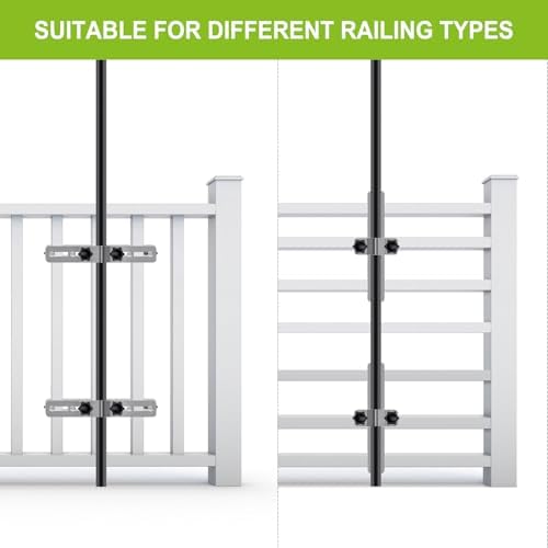 Deck Railing Umbrella Holder for 1-2" Patio Umbrella Poles - Image 2