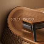 Fenge Solid Wood Dual Monitor Stand with 2-Tier Storage - Image 4