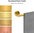 USHOWER Brushed Gold Bath Towel Bar, 30-Inch Towel Racks for Bathroom - Image 3