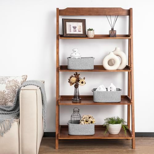 Goodpick 3-Pack Woven Baskets for Closet & Shelves, 11 x 7 x 4.5 in - Image 5