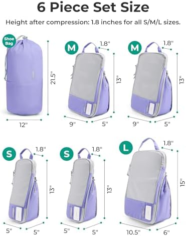 BAGSMART Compression Packing Cubes for Travel Essentials - Image 3