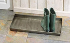 HF by LT Birch Forest Pattern Metal Boot Tray, 30 x 13 inches, Antique Zinc Finish - Image 3