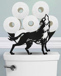 Wolf Toilet Paper Holder Stand, Decorative Toilet Paper Storage by Wigag