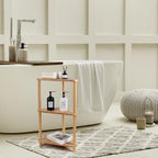 Corner Shelf Shower Caddy Stand 3-Tier,Standing Bathroom Organizer - Image 2