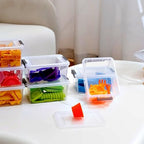 Citylife 20Packs 1.3Qt Small Storage Bins with Lids,Stackable Clear - Image 5