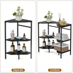 CADUKE Pedestal Sink Shelf, 2 Pack Under Sink Organizers and Storage, Black - Image 4