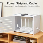 WiFi Router Storage Cabinet, WiFi Box Hider with Cable Management - Image 4