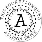 Customized Portable Pre-Inked Flowering Monogram Library Stamp - Personalized Name and Library Stamp for Imams - Custom Made for Books, Journals, and Documents, Easy to Use - Gift for Book Lovers - Image 6