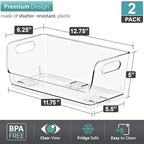 Sorbus Clear Pantry Organizer with Stackable Storage Bins, Open Front - Image 3