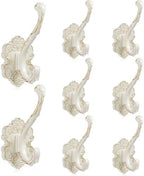 Zonon 8 Pcs White Vintage Antique Coat Hooks Wall Mounted by Zonon