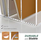 SANRUI Acrylic Magazine Holder Desk Organizer Workspace Sorter Clear 3 Slot - Image 4