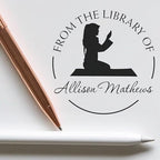 Personalized Portable Pre-Inked Prayer Profile Custom Library Stamp for Imams - Custom Made Library Stamper for Religious Books - Easy to Use - Ideal Gift for Islamic Scholars and Leaders by AcornSalesCo